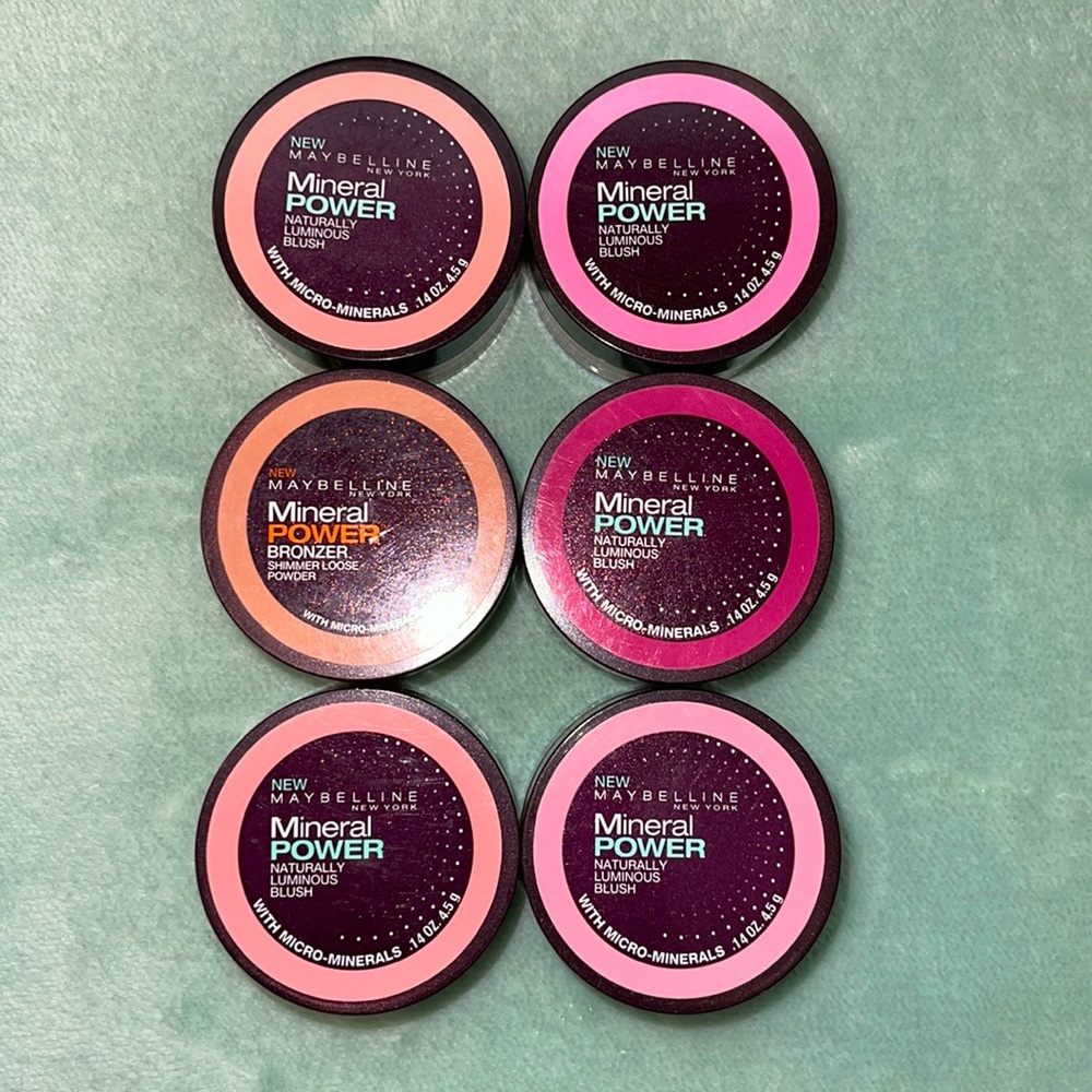 6 Vintage Maybelline Mineral Power Blushes